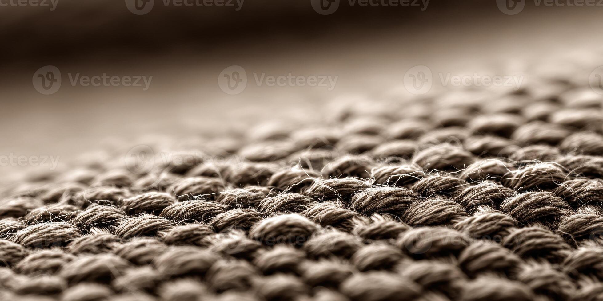 Close-up view of textured fabric background in natural tones photo