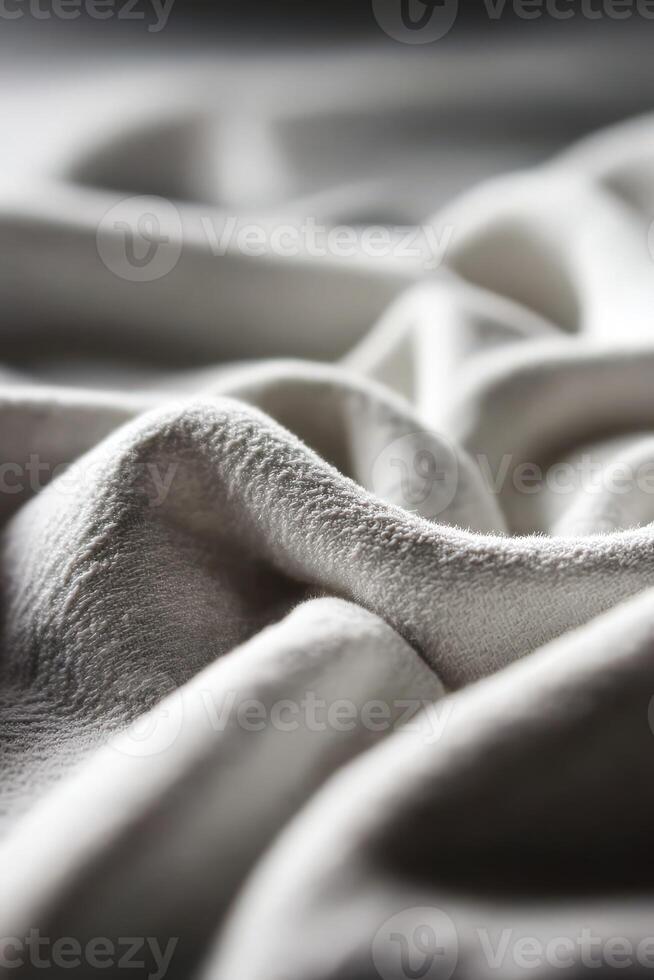 Soft fabric texture showcasing gentle folds and waves photo