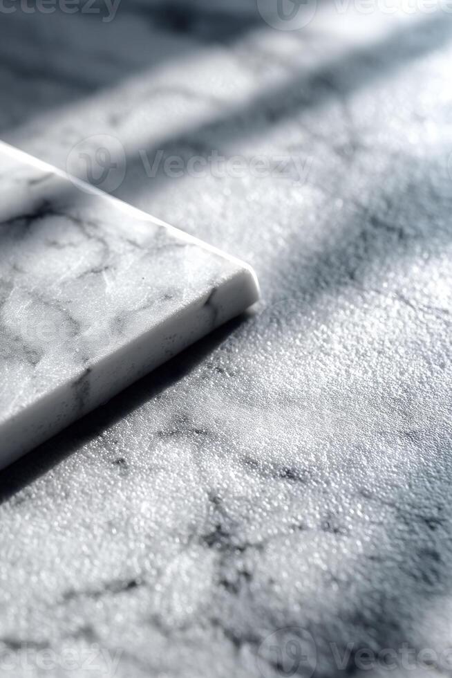 Captivating textures and patterns of marble stone in soft light photo