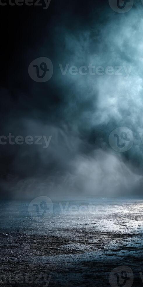 Ethereal haze envelops studio backdrop creating a mystical atmosphere photo