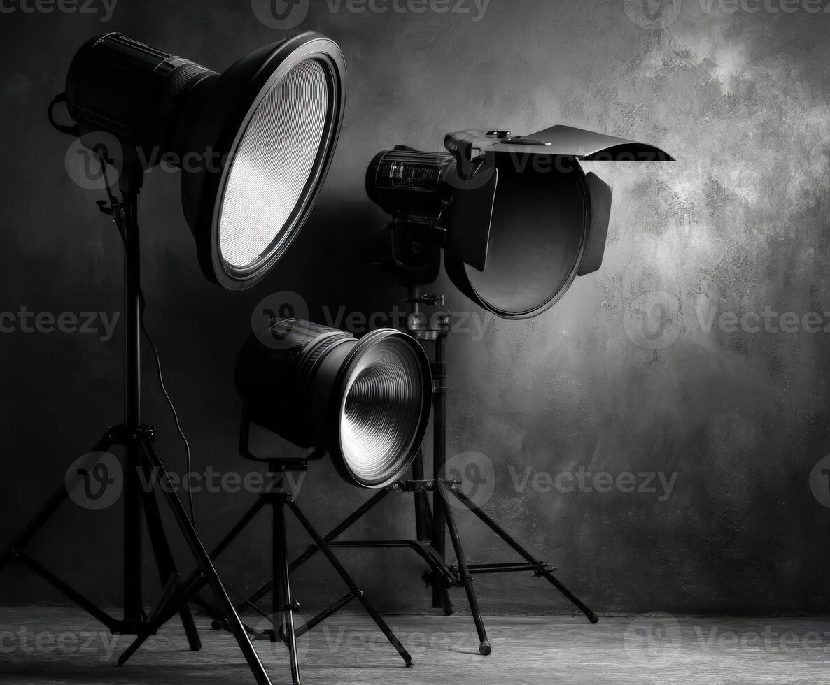 Stunning artistry captured with professional studio lighting setups photo