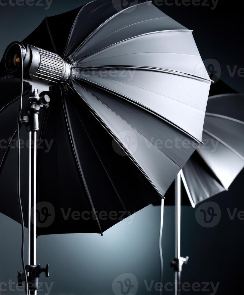 Elegant lighting setup in a professional photo studio for creative sessions