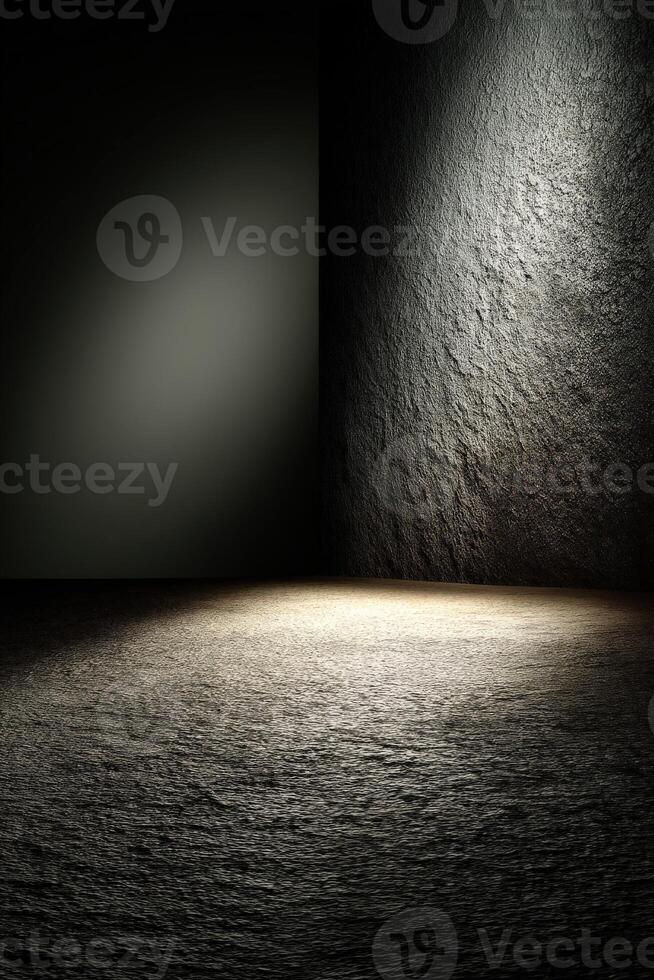 Creative lighting in a modern studio space evokes artistic inspiration photo
