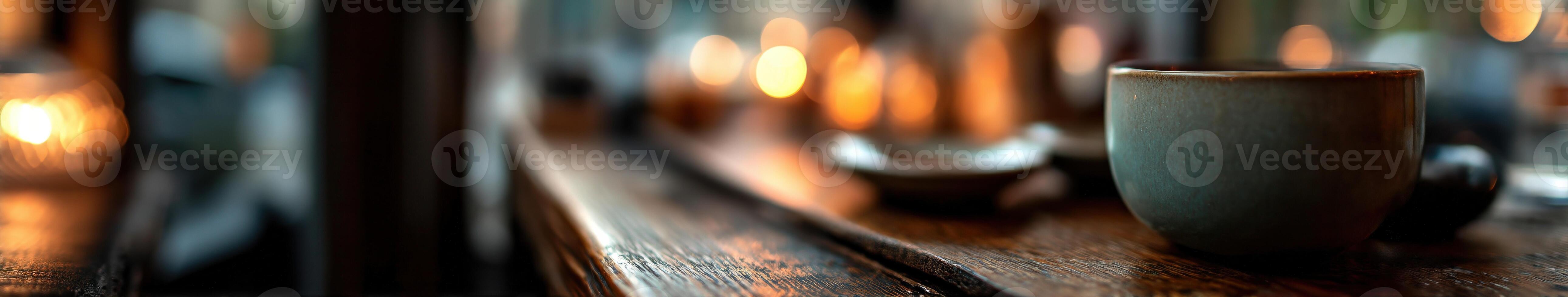 Warm ambiance in a cozy cafe inviting tranquil moments with friends photo