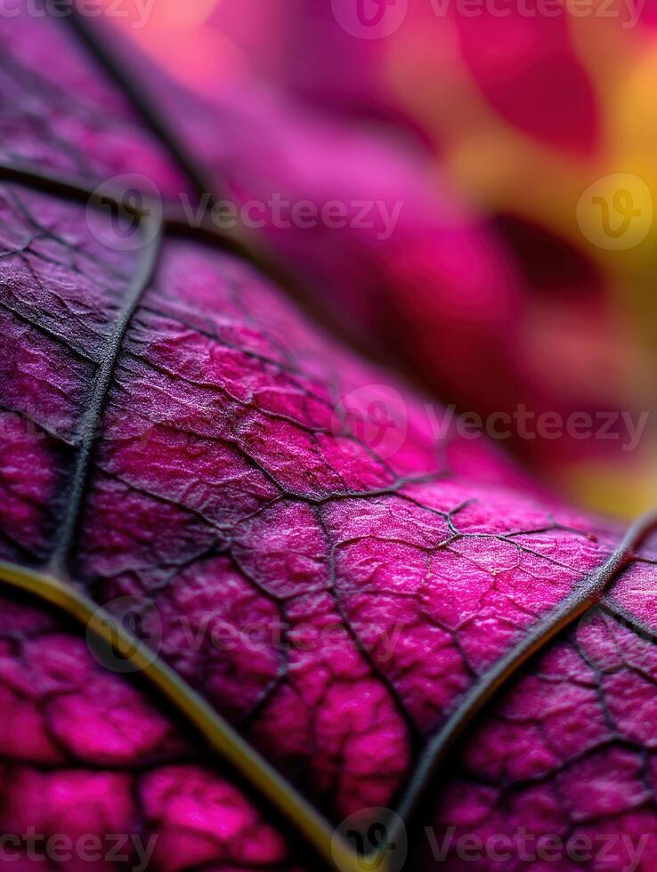 Colorful close-up of vibrant leaves in nature photo
