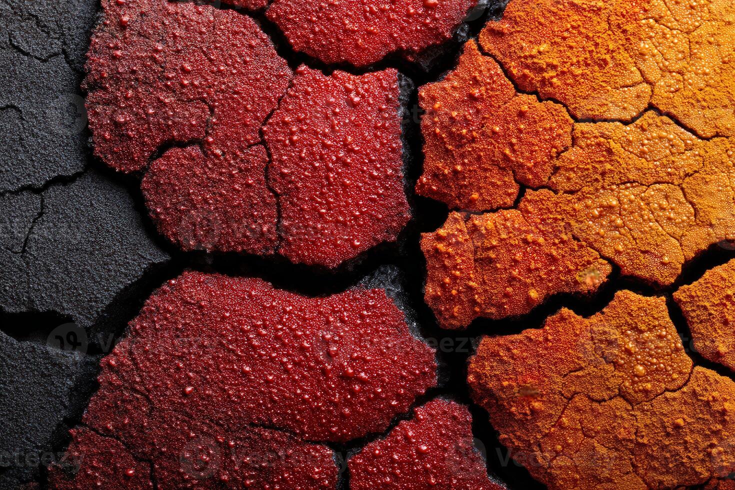 A close up of the cracked surface of the earth photo