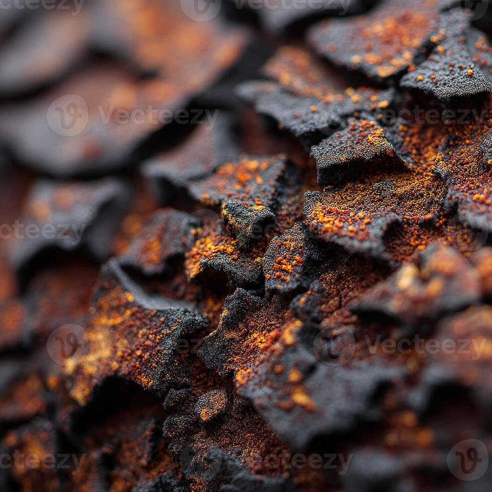 A close up of a rusty object photo