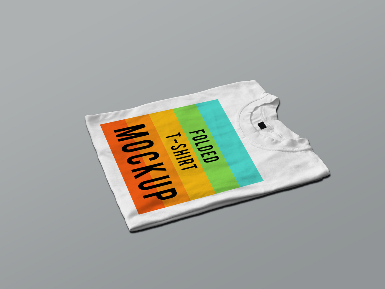 Folding Tshirt Mockup psd