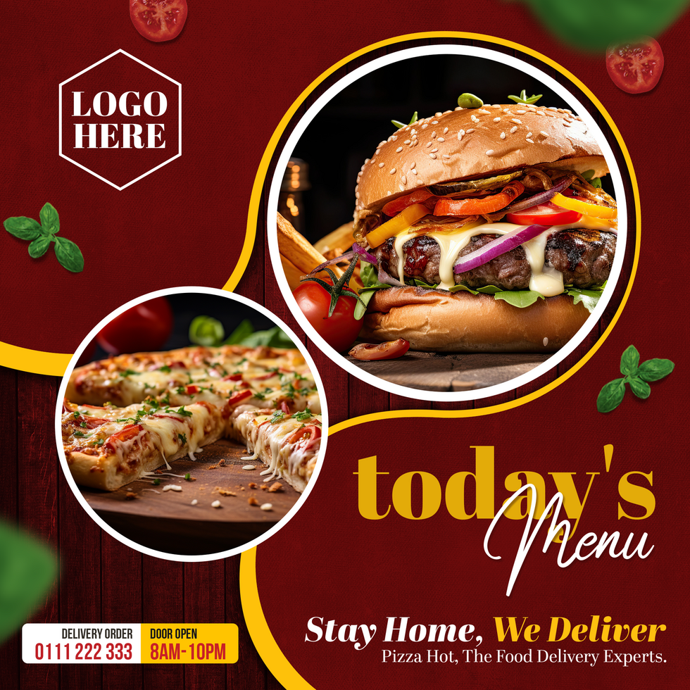 Today Special Menu Social Media Post psd