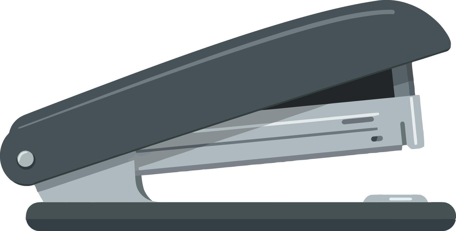 Stapler office tool for paper fastening and organization illustration vector