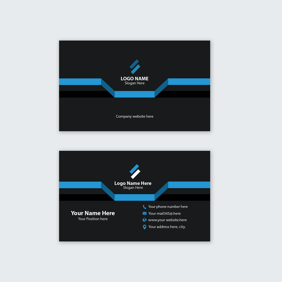Modern creative business card psd