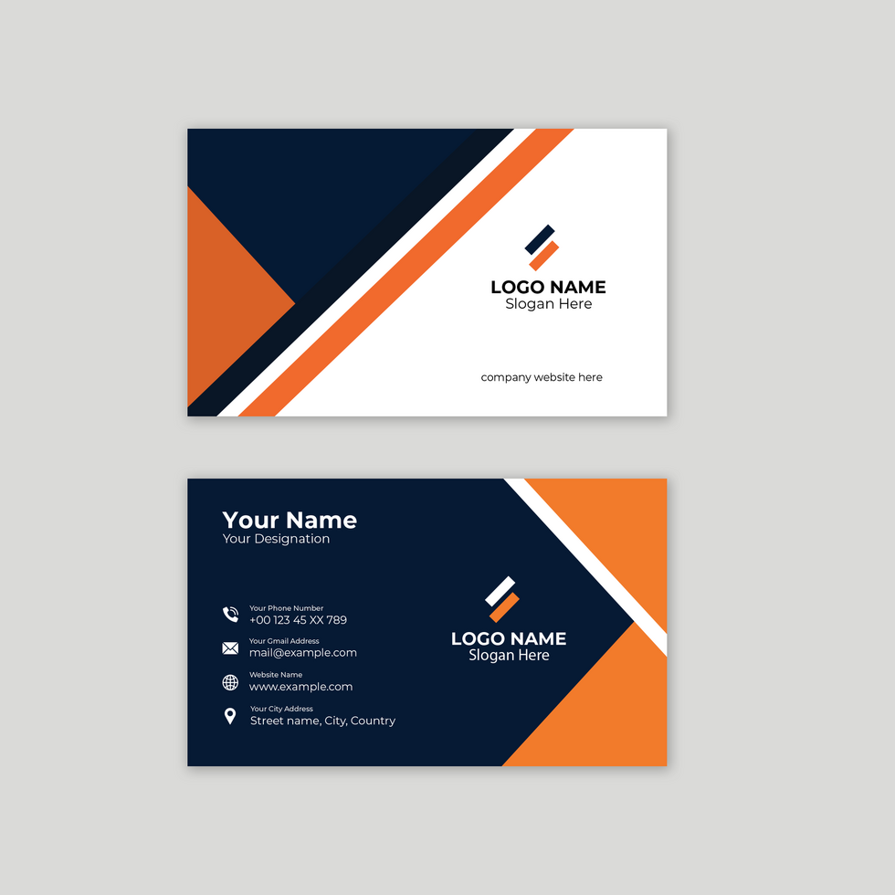 Creative business card design psd