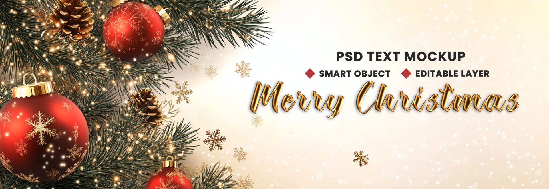 Christmas light tree for Merry Christmas background theme with snowfall Christmas ball psd