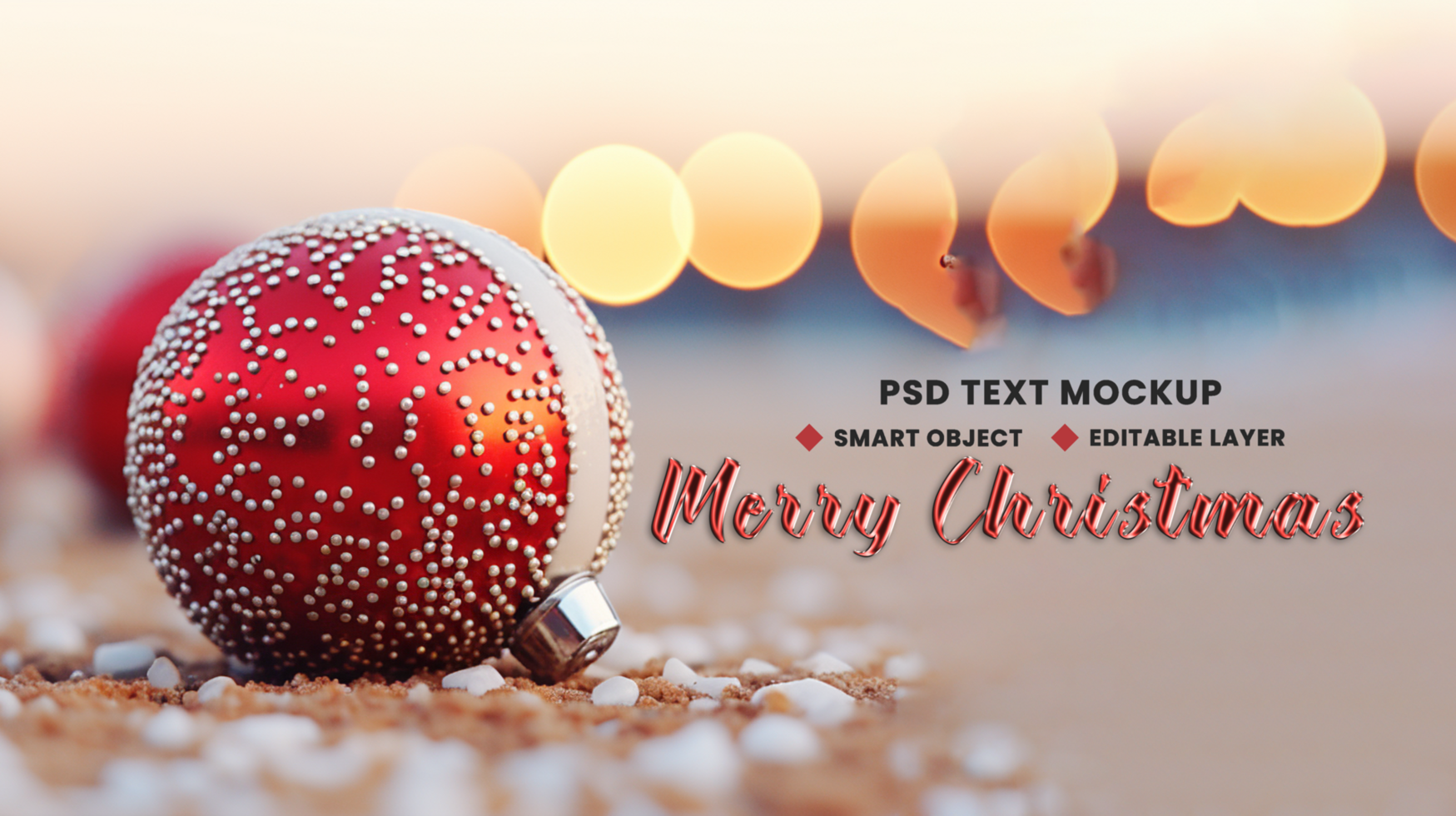 Holiday multiple colour Christmas balls for Merry Christmas background theme psd