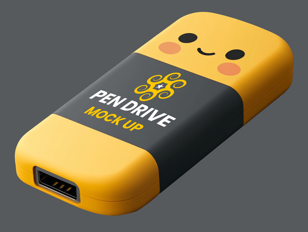 Advanced pen drive mock up capturing essential backup features using minimal pen drive mock up psd