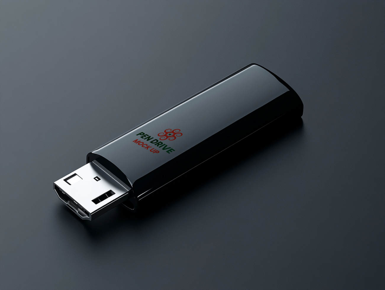 Optimized pen drive mock up providing easy memory access with smart pen drive mock up designs psd
