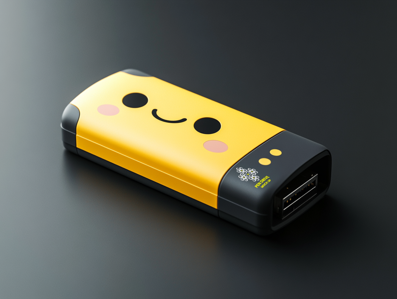 Creative pen drive mock up featuring elegant branding options using sharp pen drive mock up psd