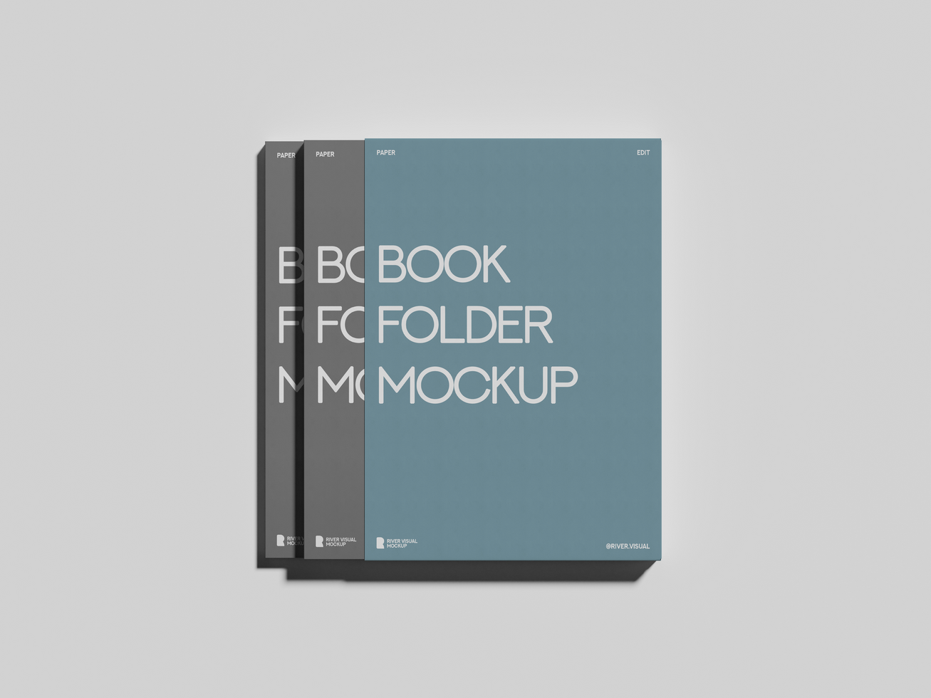 Book Folder Mockup design showcasing a professional presentation of brochures or booklets psd