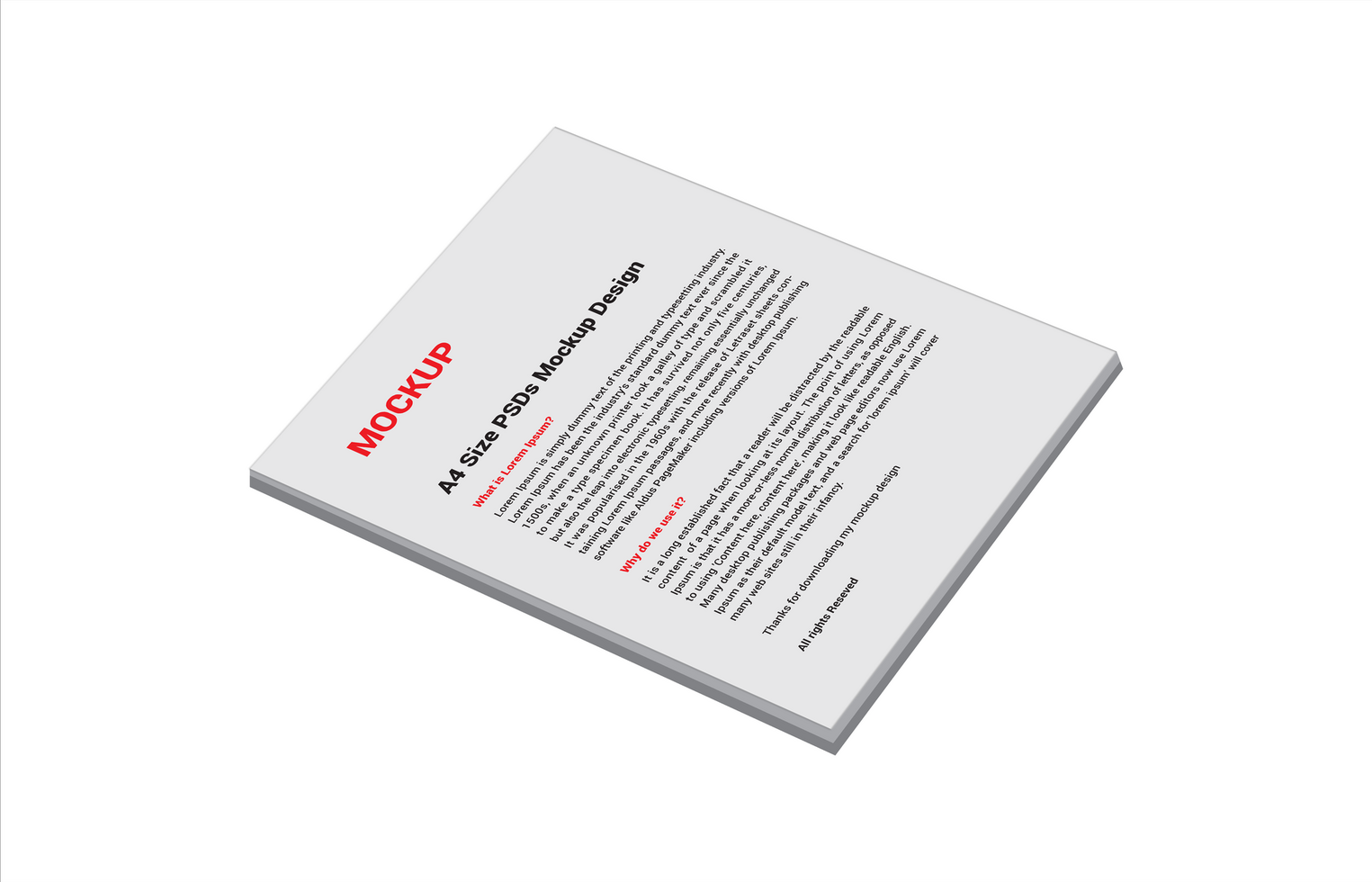 Excellent single sided flyers sale sheet Letter Sell line sheet Menu poster pamphlet invoice Letterhead and fax cover photoshop mockup psd