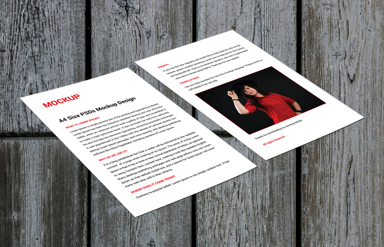 Excellent Double side flyer sale sheet Letter Sell line sheet Menus poster pamphlet invoice Letterhead or fax covers photoshop mockups psd
