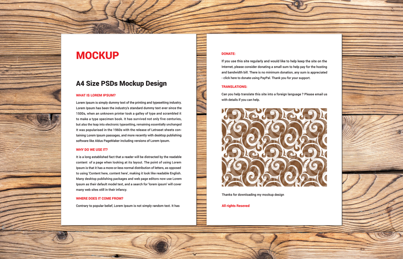 Double sided flyer sale sheet Letter Sell line sheet Menus posters pamphlets invoices Letterheads or fax cover photoshop mockup psd
