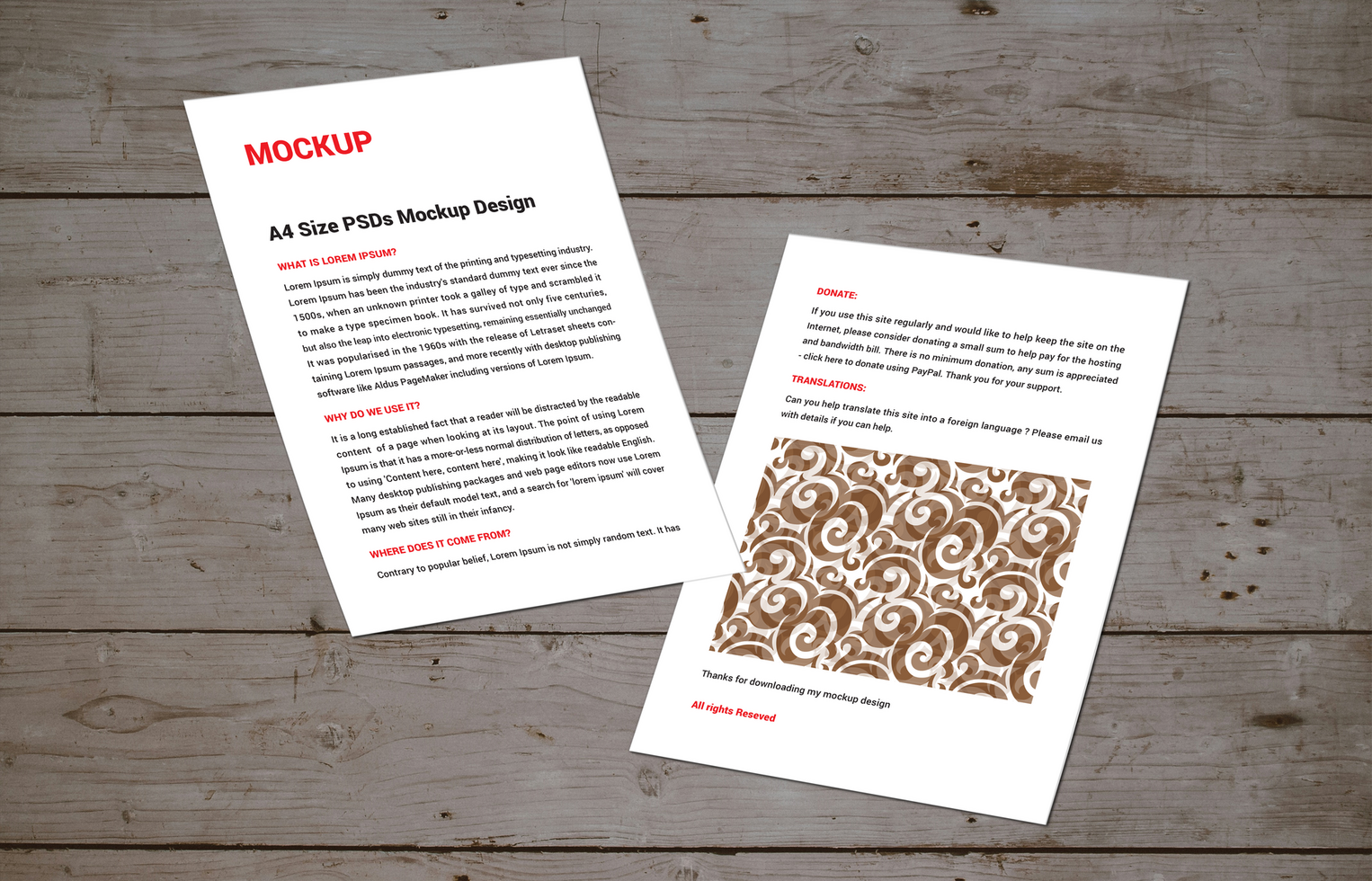 Double sided flyers sale sheet Letter Sell line sheet Menus poster pamphlets invoices Letterheads or fax covers photoshop mockup psd