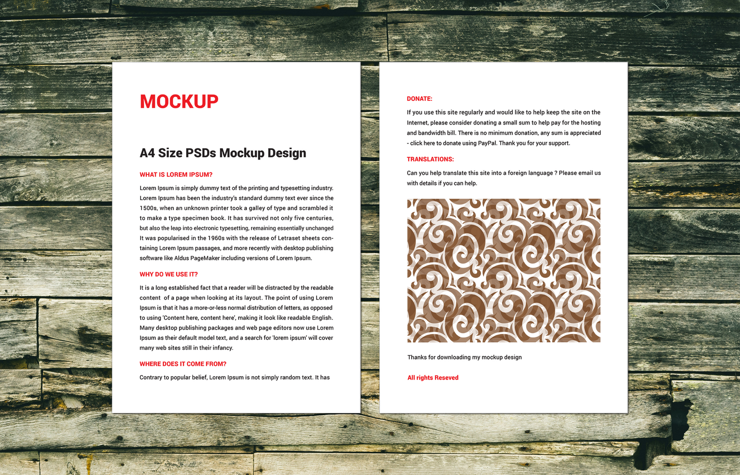 Double sided flyers sale sheets Letters Sell line sheets Menus posters pamphlets invoices Letterheads and fax covers photoshop mockup psd