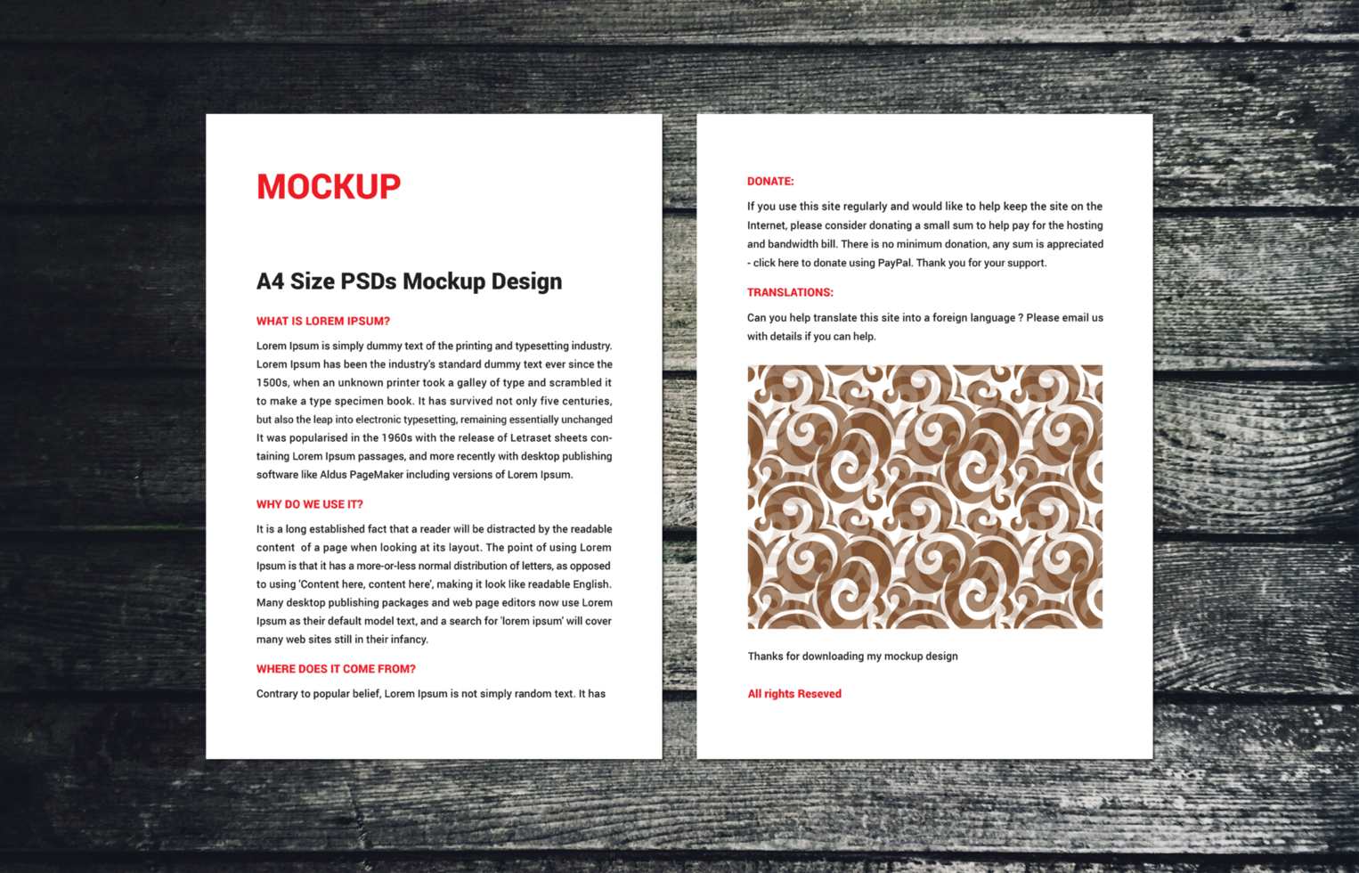 Double sided flyer sale sheet Letter Sell line sheet Menu poster pamphlet invoice Letterhead fax cover photoshop mockup psd