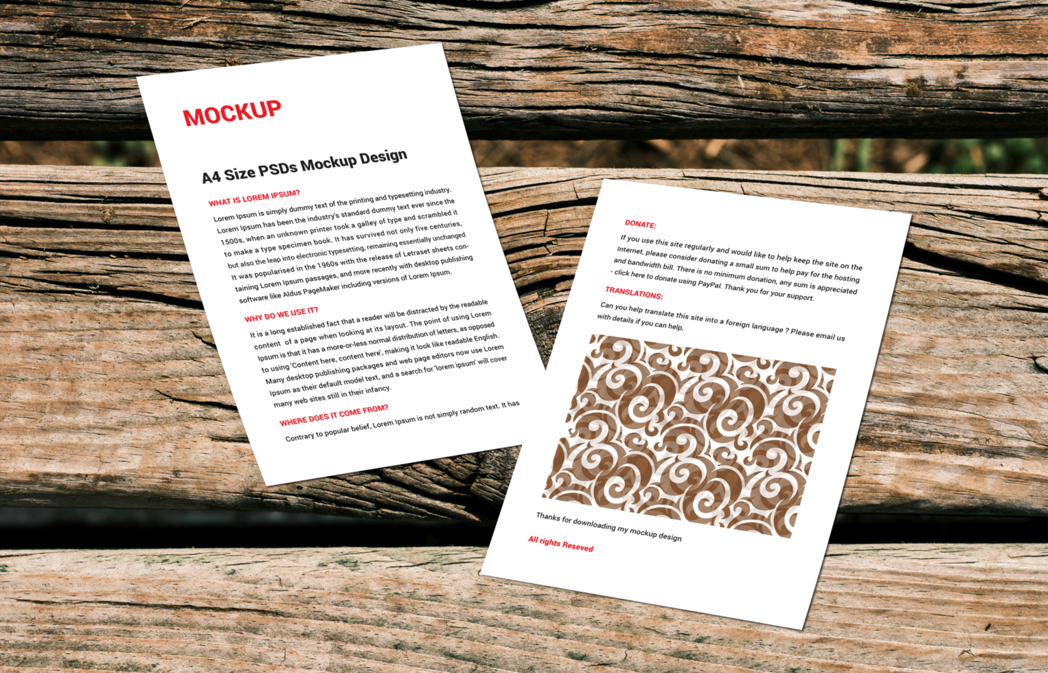 flyer sale sheet Letter Sell line sheet Menu poster pamphlet invoice Letterhead fax cover photoshop mockup psd