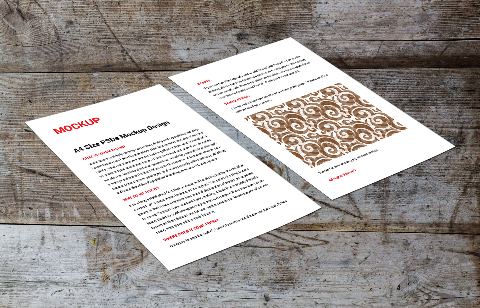 Double sided flyer sale sheets Letters Sell line sheets Menus poster pamphlet invoice Letterhead and fax cover photoshop mockup psd