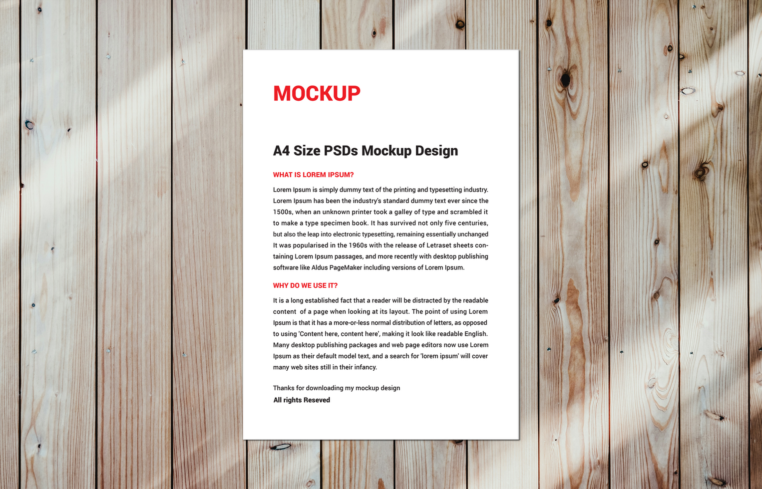 Excellent single side flyer sale sheet Letter Sell line sheets Menus poster pamphlet invoice Letterhead or fax cover photoshop mockup psd
