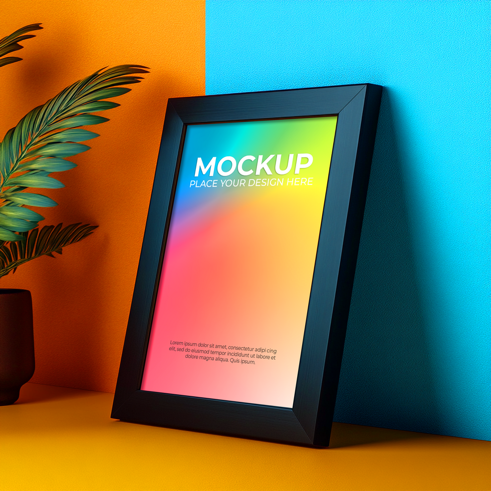 Realistic Picture Frame for Print Design psd