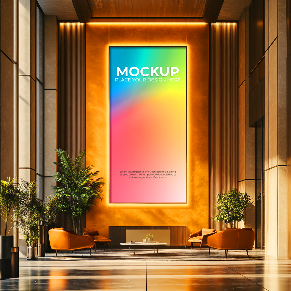 Framed Poster in Bright Natural Room psd