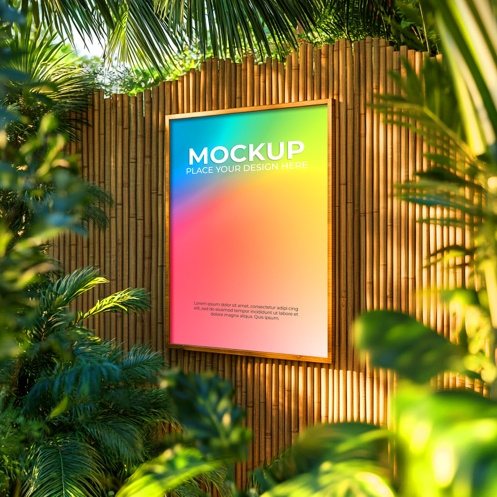 Frame Scene for Product or Poster Design psd