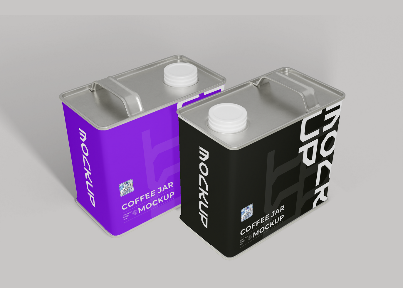 Coffee Tin Box Design Showcase psd