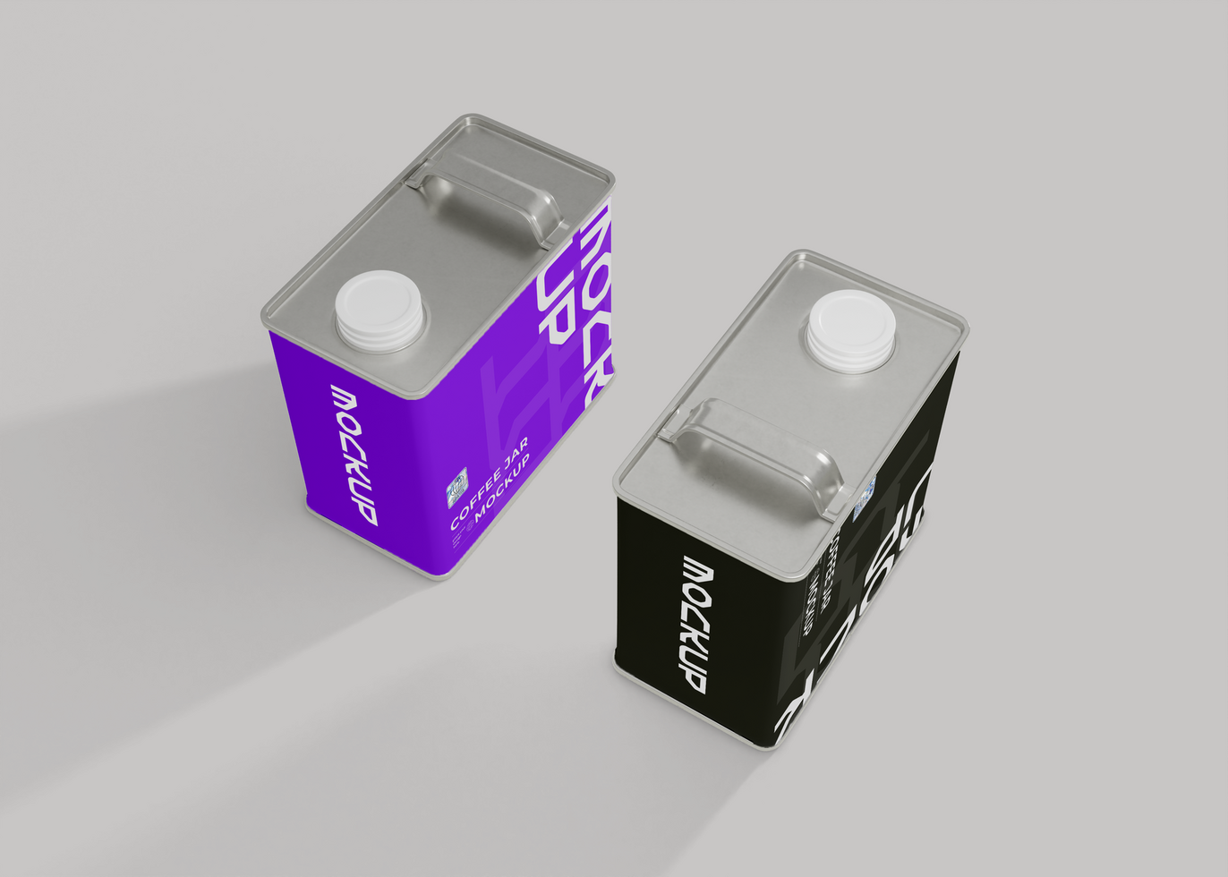 Coffee Tin Box Secure Packaging Display psd