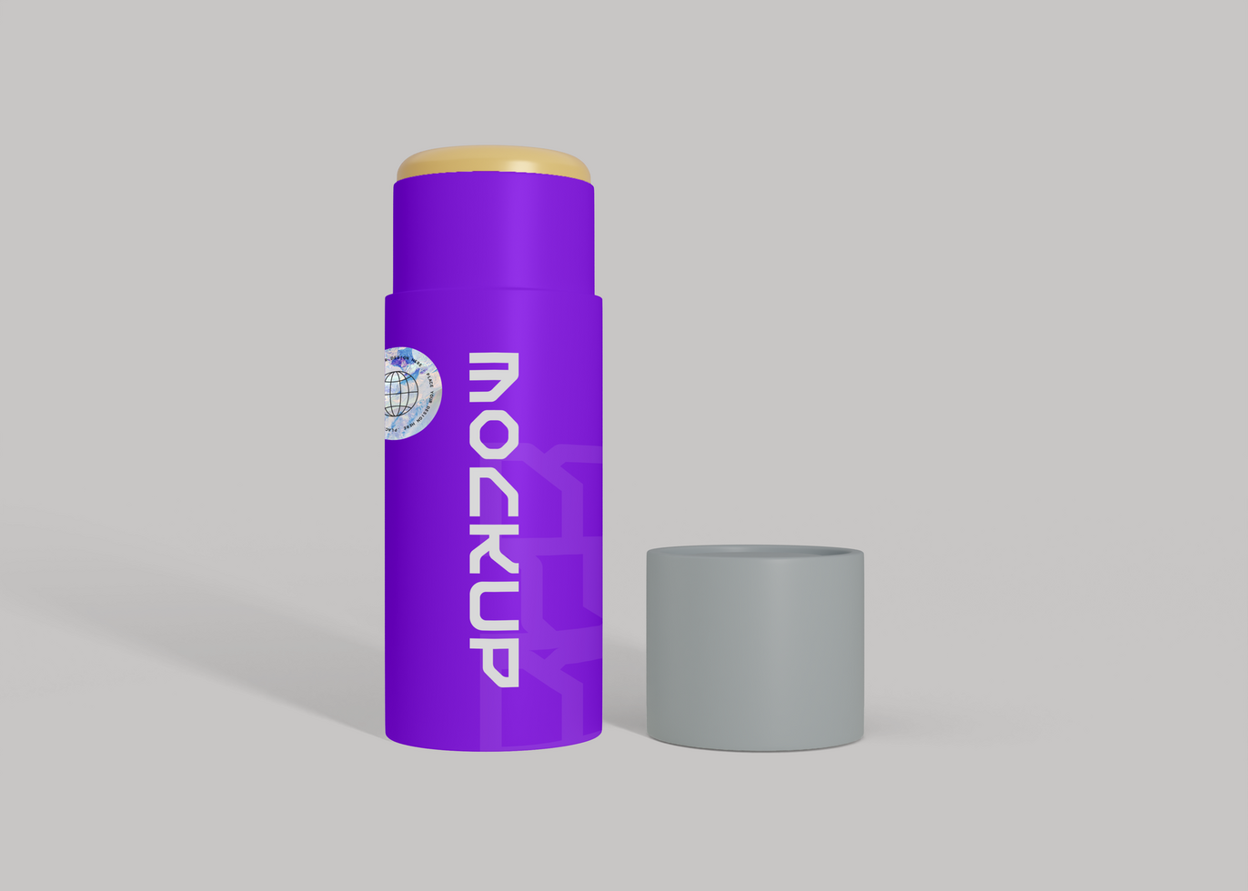 Lip Balm Top View Mockup psd