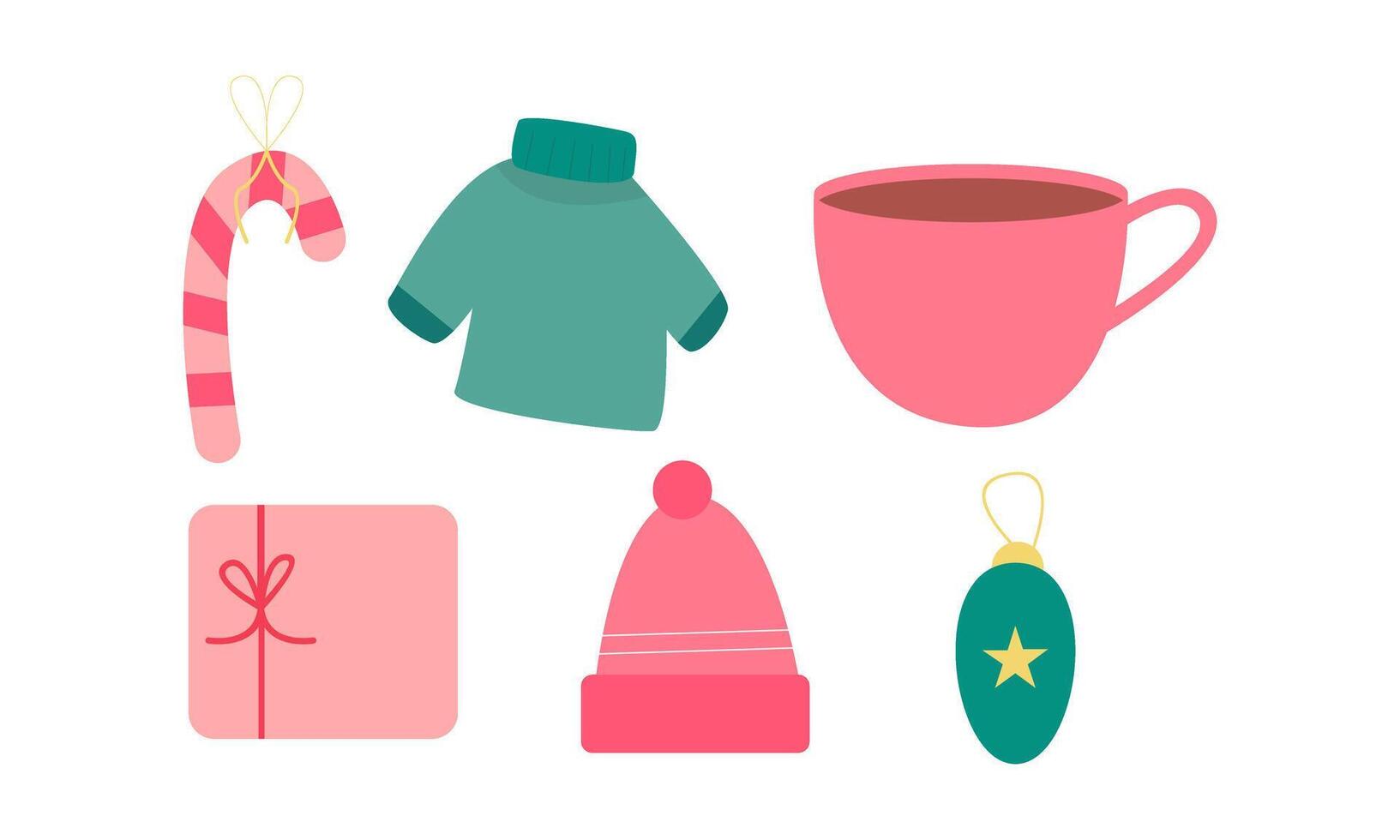 Christmas elements set. vector
