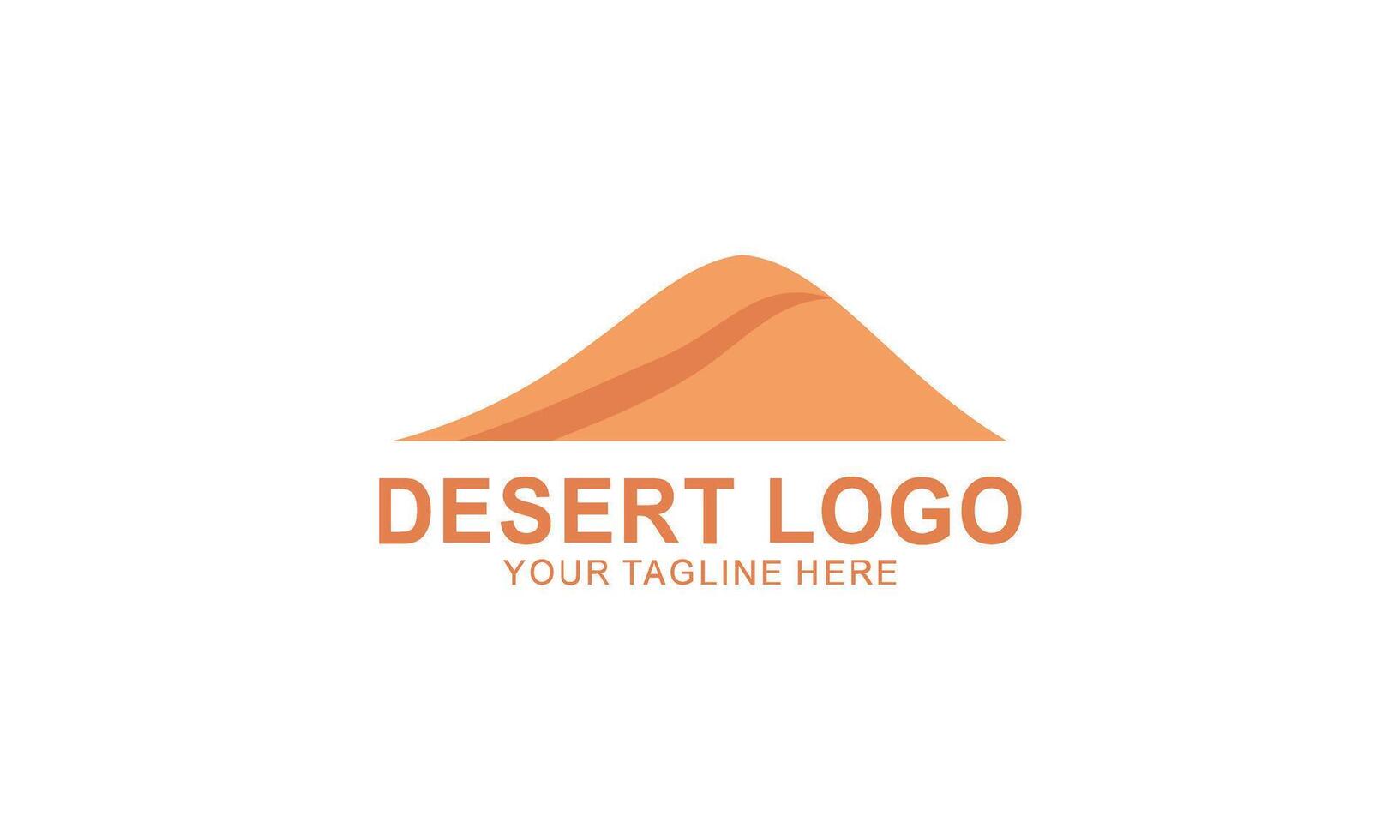Desert logo design template vector