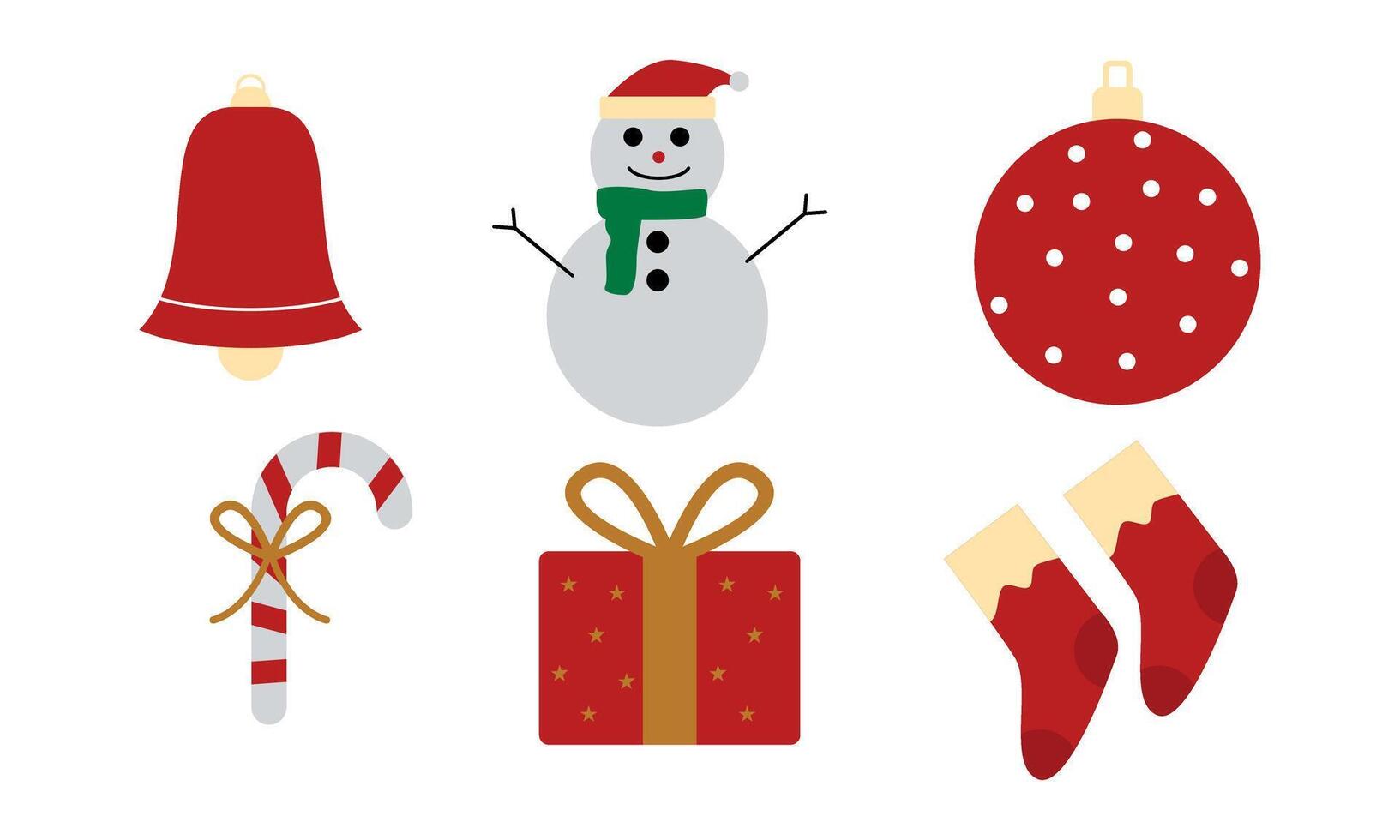 Christmas elements set. Christmas collection vector