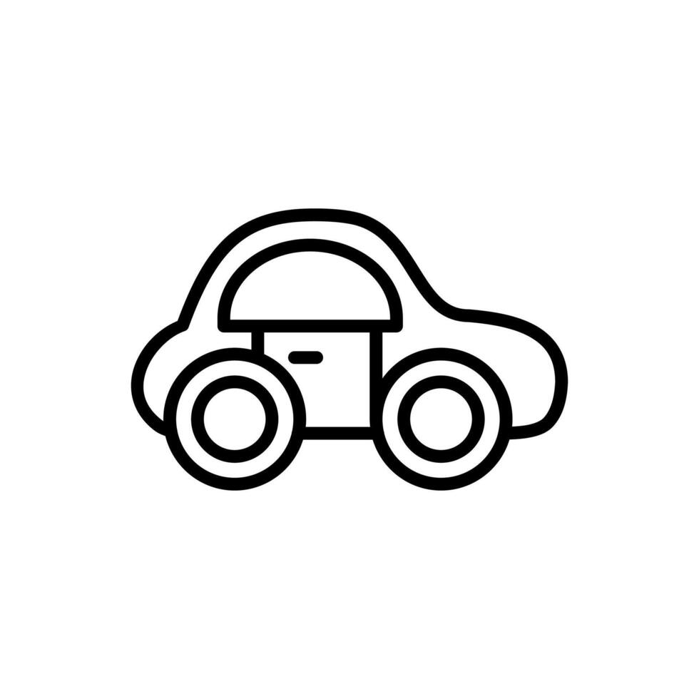 Flat Car Icon vector