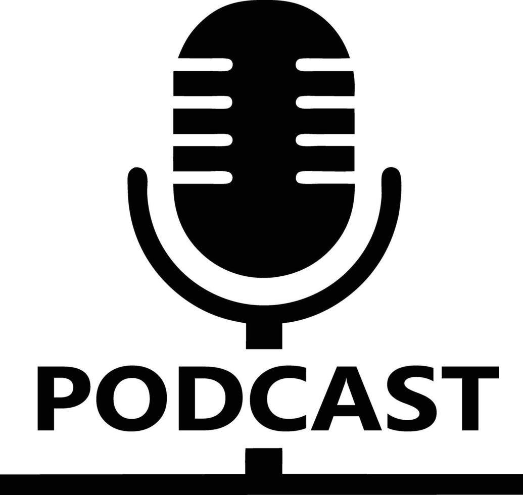 Podcast usable logo template victor vector