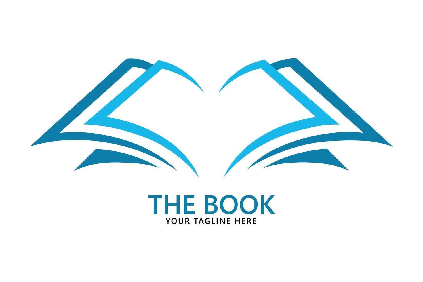 Education logo icon template. open book illustration vector