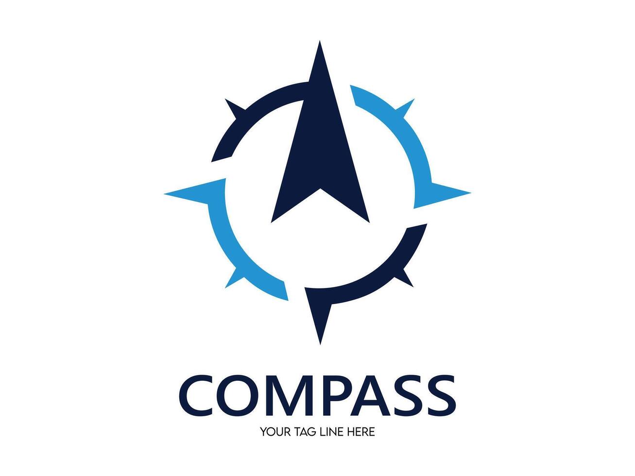 Compass Creative Concept Logo Design Template vector