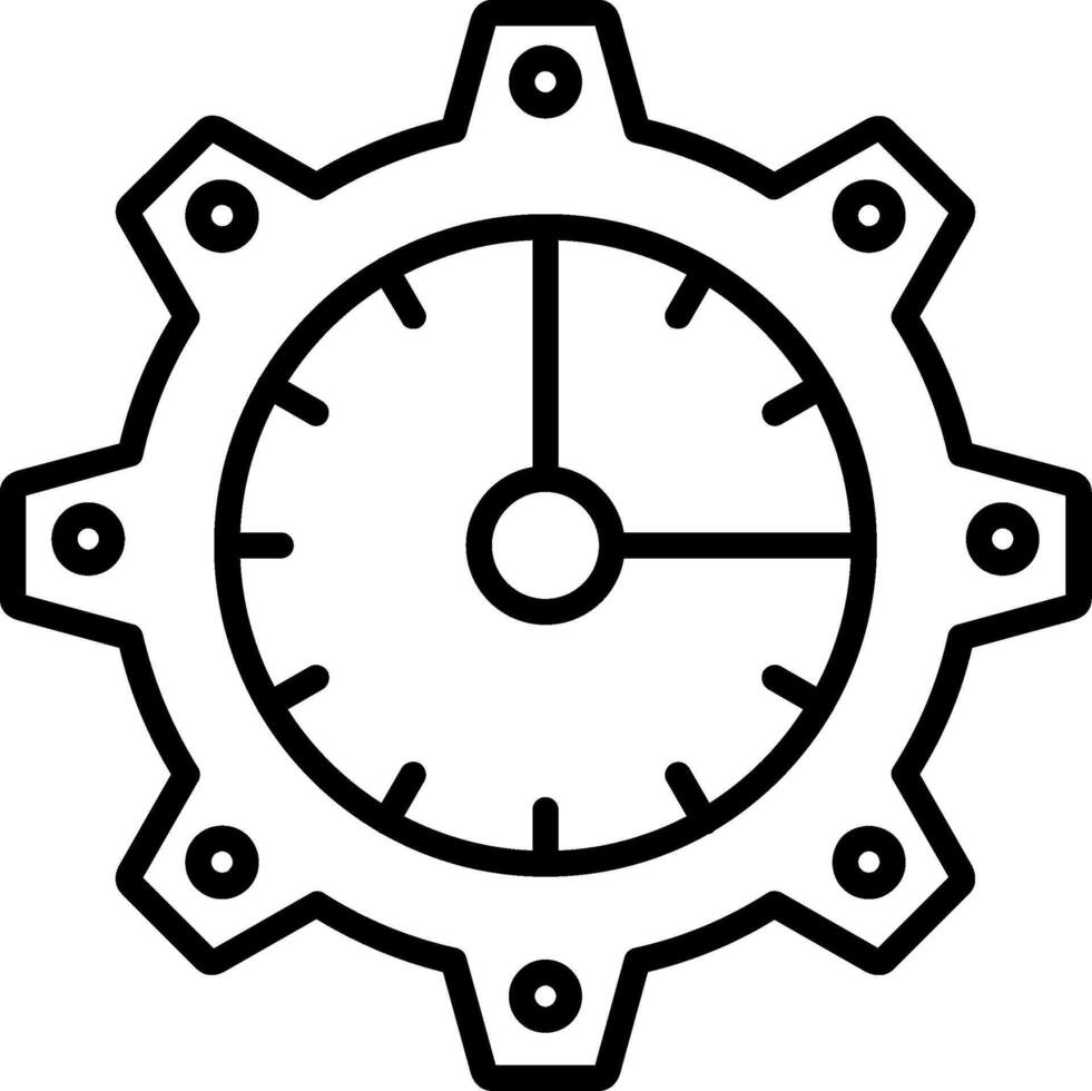 Team Management Line Art vector
