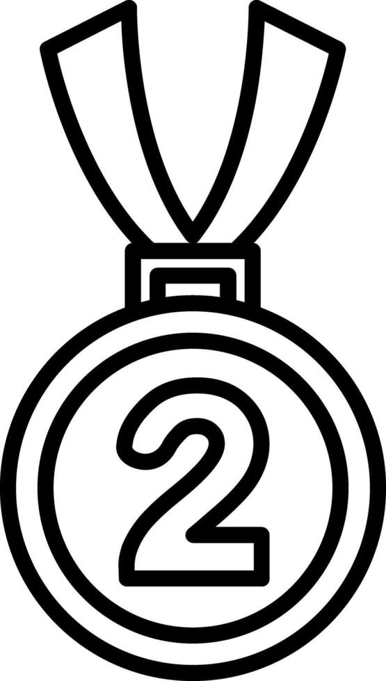 2nd Prize Medal vector