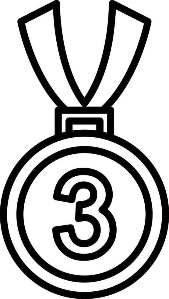 Medal For 3 Prize Holder vector