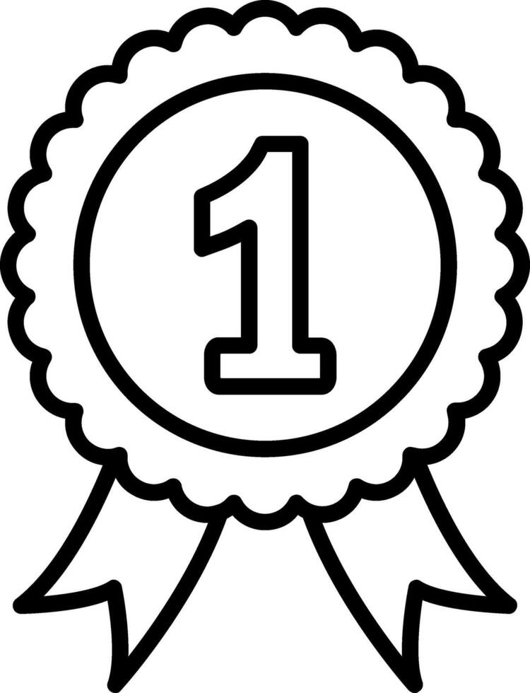 1st Prize Vibrant UI Element vector