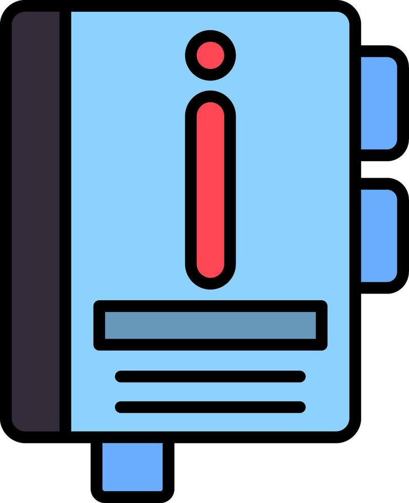Handbook Minimal Outline Artwork vector
