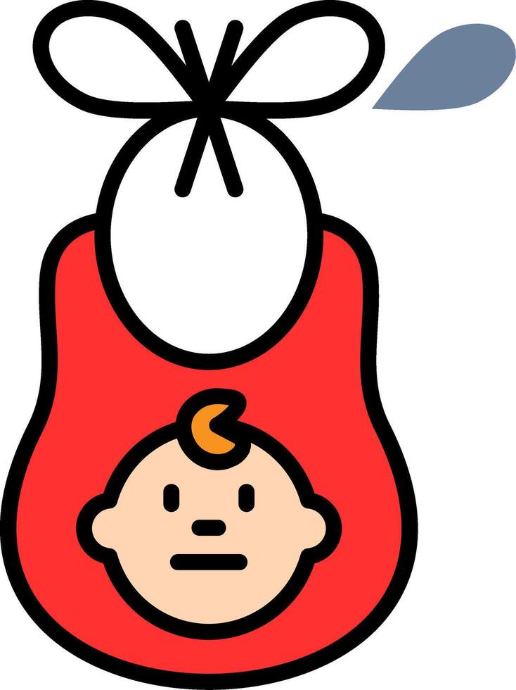 Bib Color Accent Visual vector